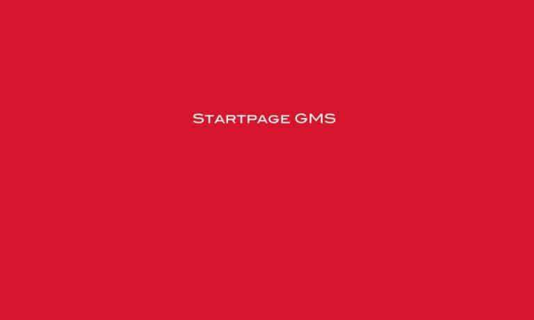 Startpage GMS